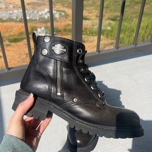RARE Vintage Harley Davidson Steel Toe Riding Boots Moto Boots Size 7.5